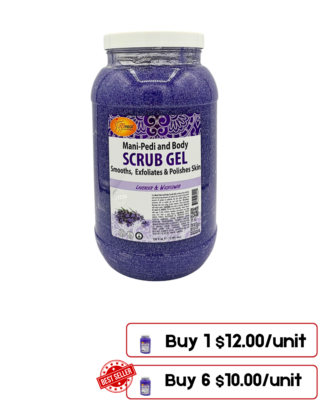 Lavender, Mandarin, Mint & Eucalyptus Scrub Gel