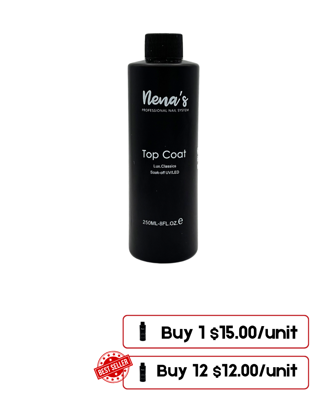 Nena's Top Coat Gel 8 Oz