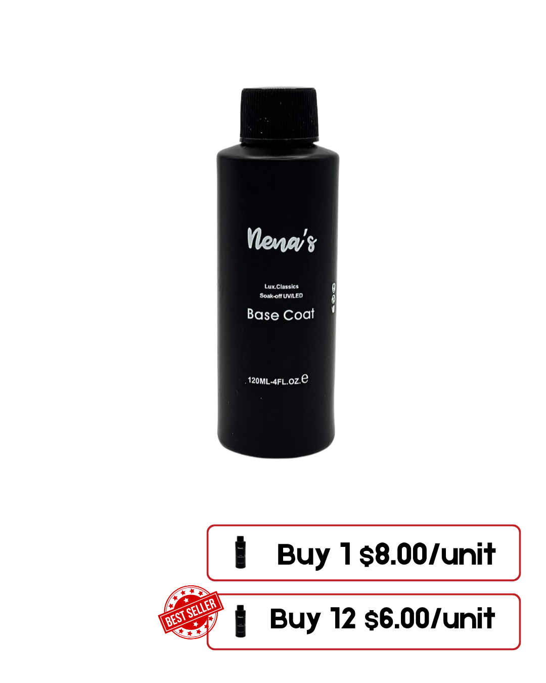 Nena's Nails Base Coat 4 Oz