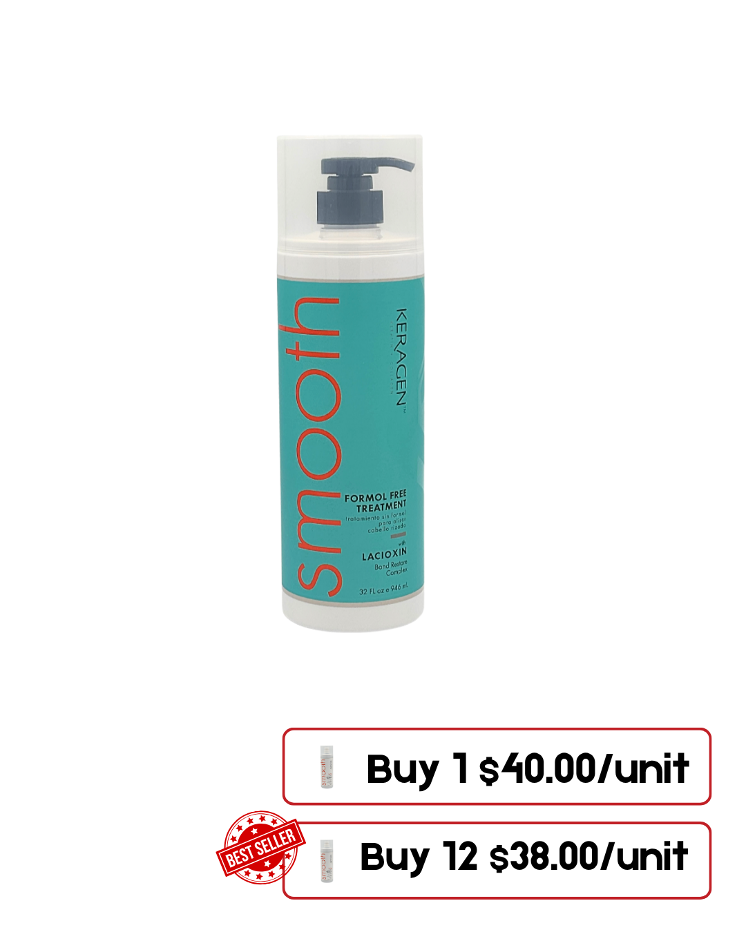 Keragen Brazilian Blowout Keratin Treatment Formol Free – 32 Oz