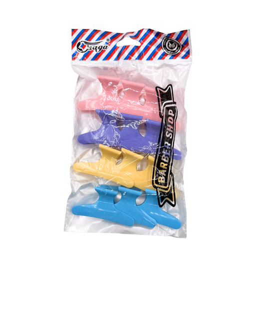 Professional Hair Clips Set – 12 Pieces (Black or Mixed Colors) for Medium Hair Sectioning