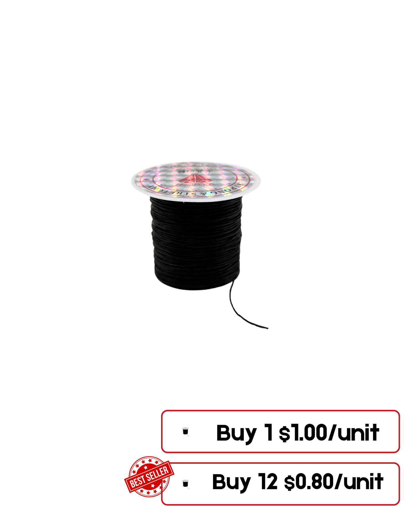 Professional Hair Extension Thread – Black Sewing Thread for Weft & Extensions