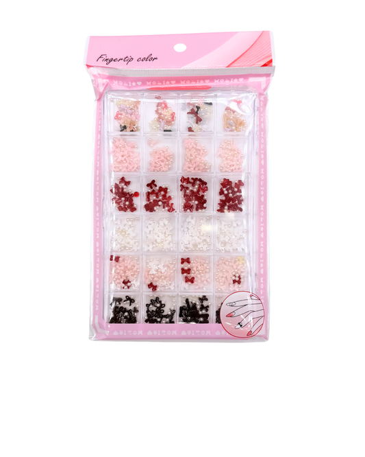 Nail Jewelry Decoration Set – Pearls, Stones, Flowers & Exotic 3D Nail Art Charms