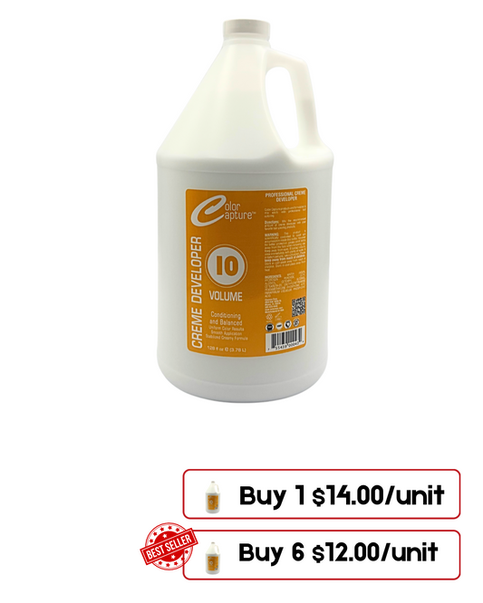 Color Capture – Peroxide Developer 10, 20 & 30 Volumes Gallon