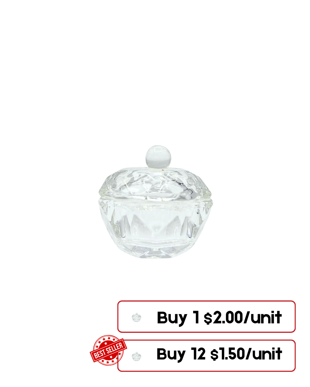 Monomer Jar with Lid – Safe & Convenient Storage