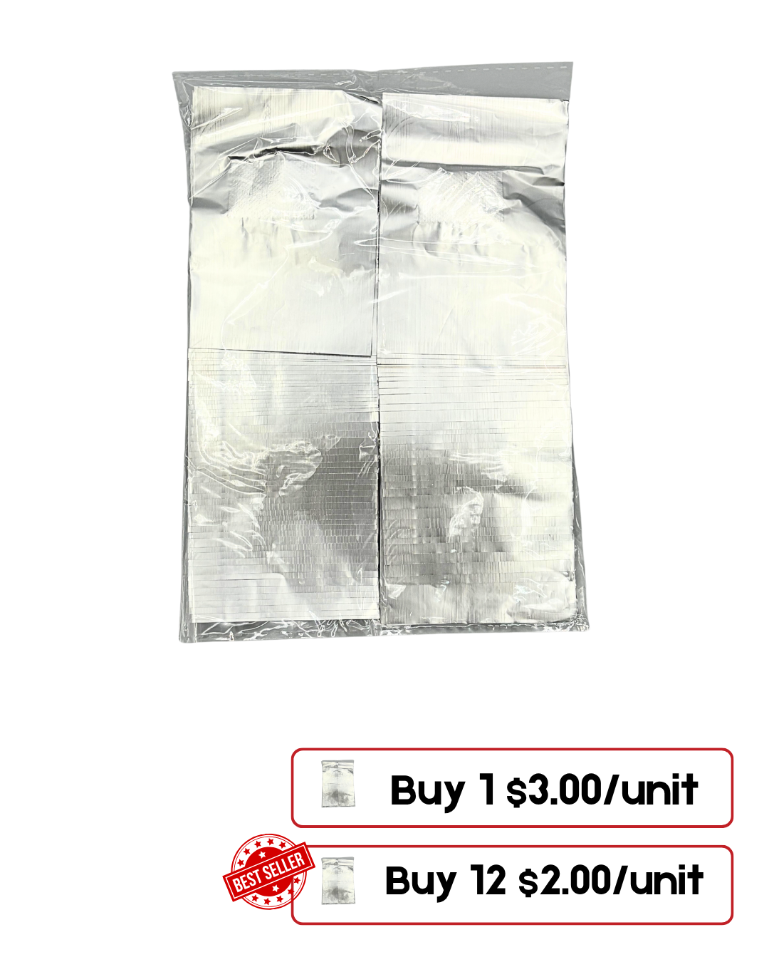 Aluminum Foil Sheets for Gel Removal