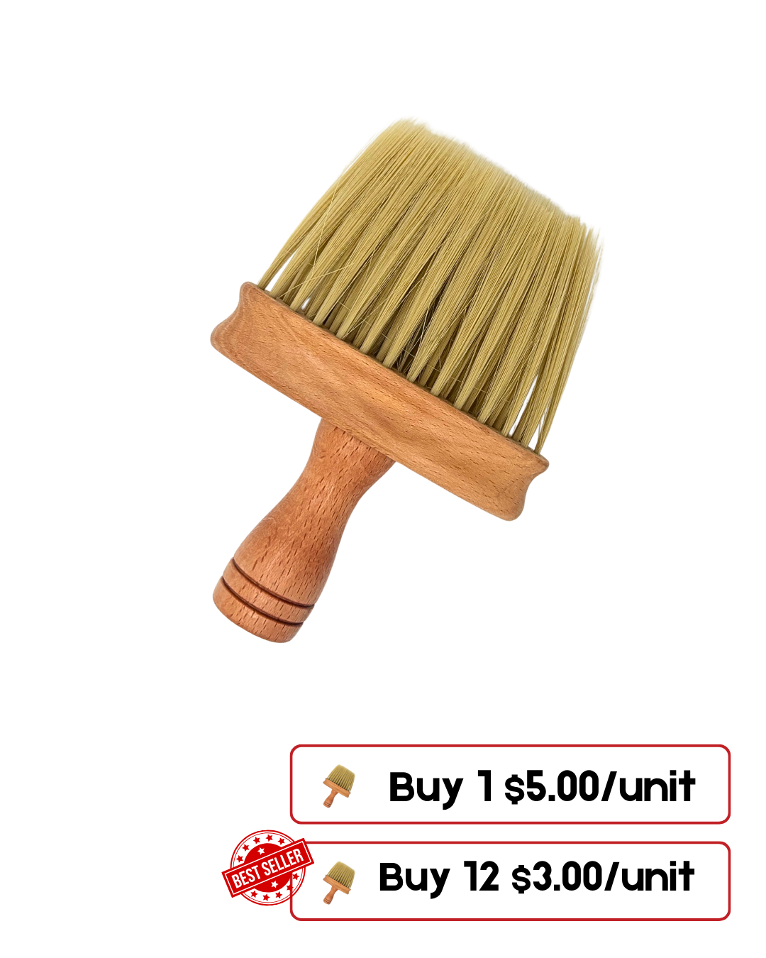 Barber Neck Duster Brush Assorted Colors