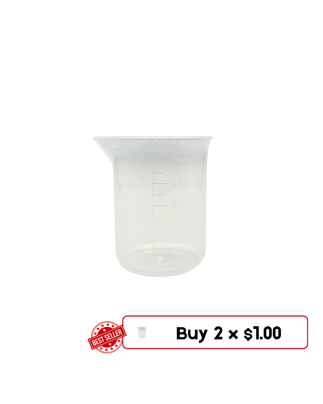 2x1 Transparent Measuring Cup for Hair Color