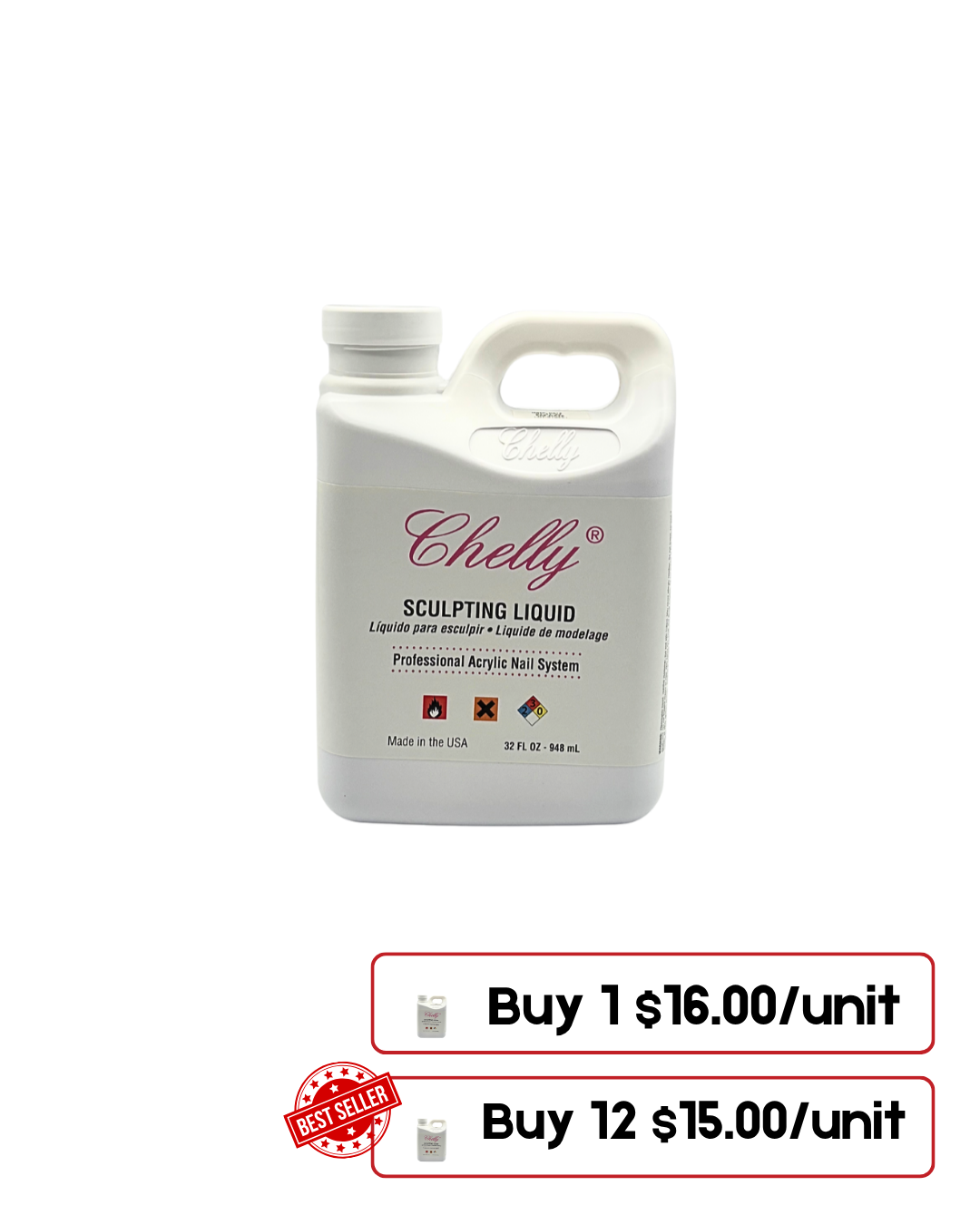 Chelly Monomer Liquid 32 Oz