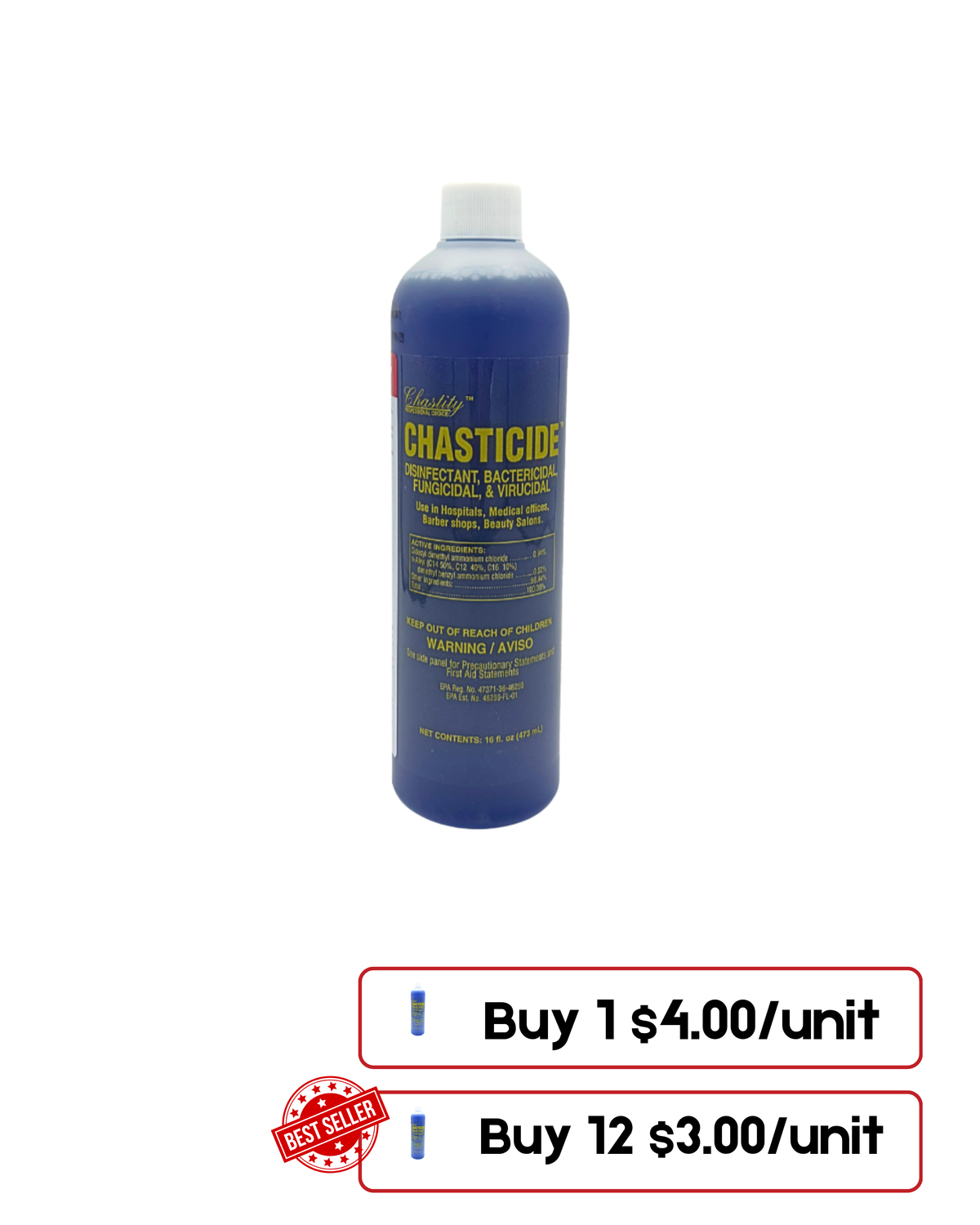 Desinfectante ProNail Chasticide 16 Oz