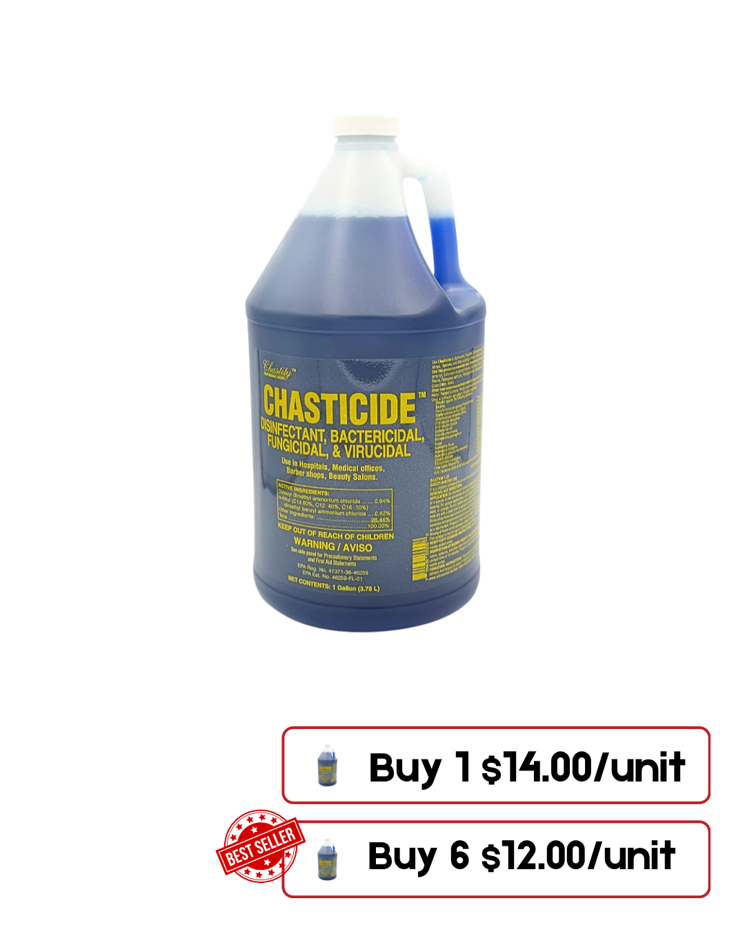 ProNail Chasticide Desinfectant 128 Oz