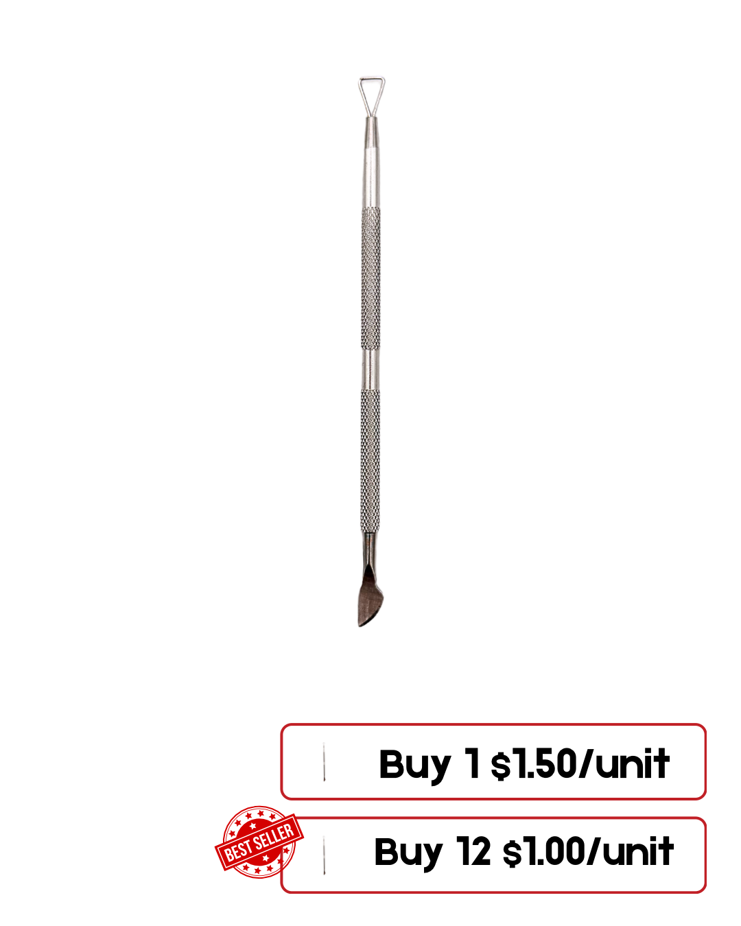 Stainless Steel Gel Remover Tool – Professional Nail Scraper & Cuticle Pusher