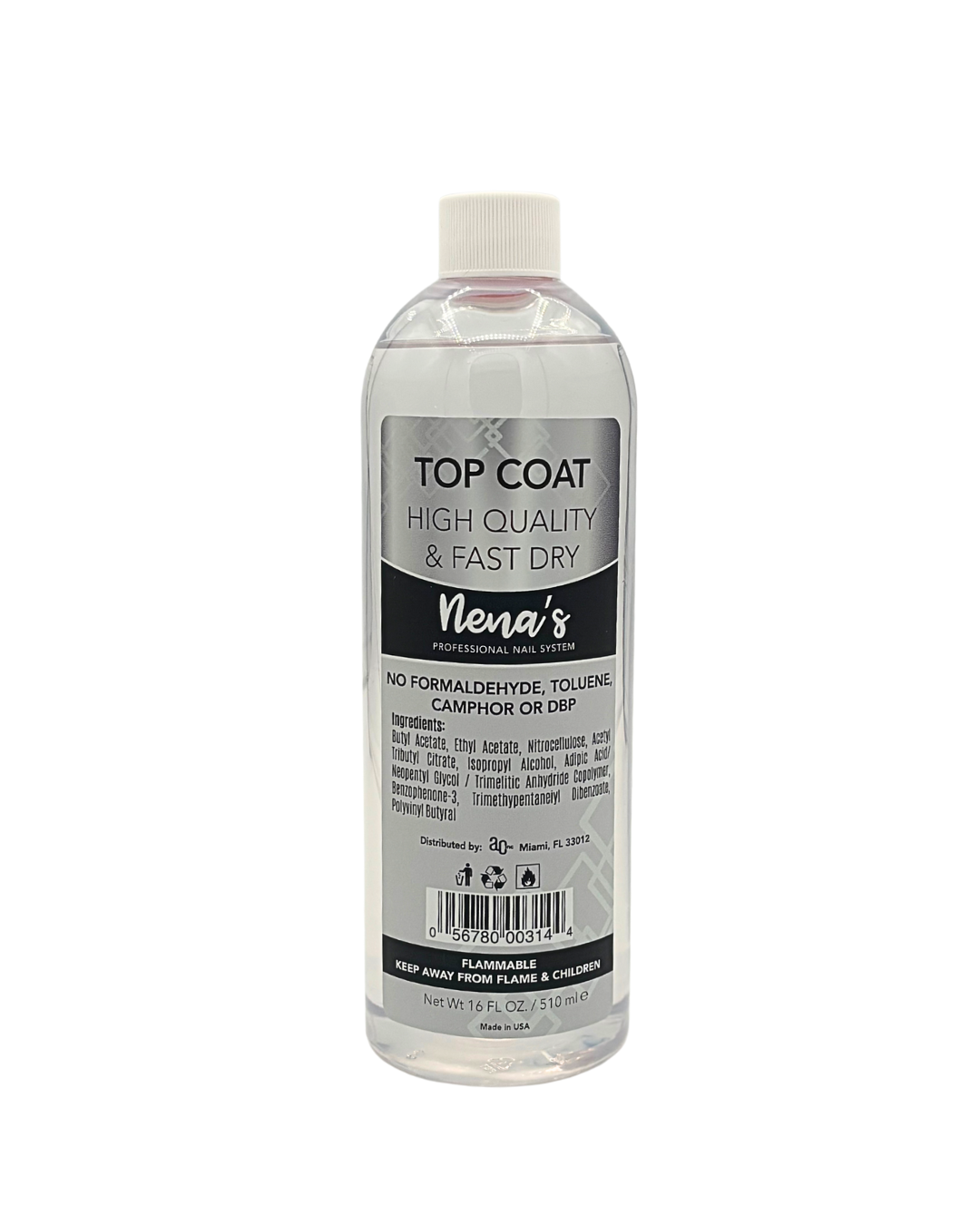 Nena´s Nails Top Coat Regular 16 Oz