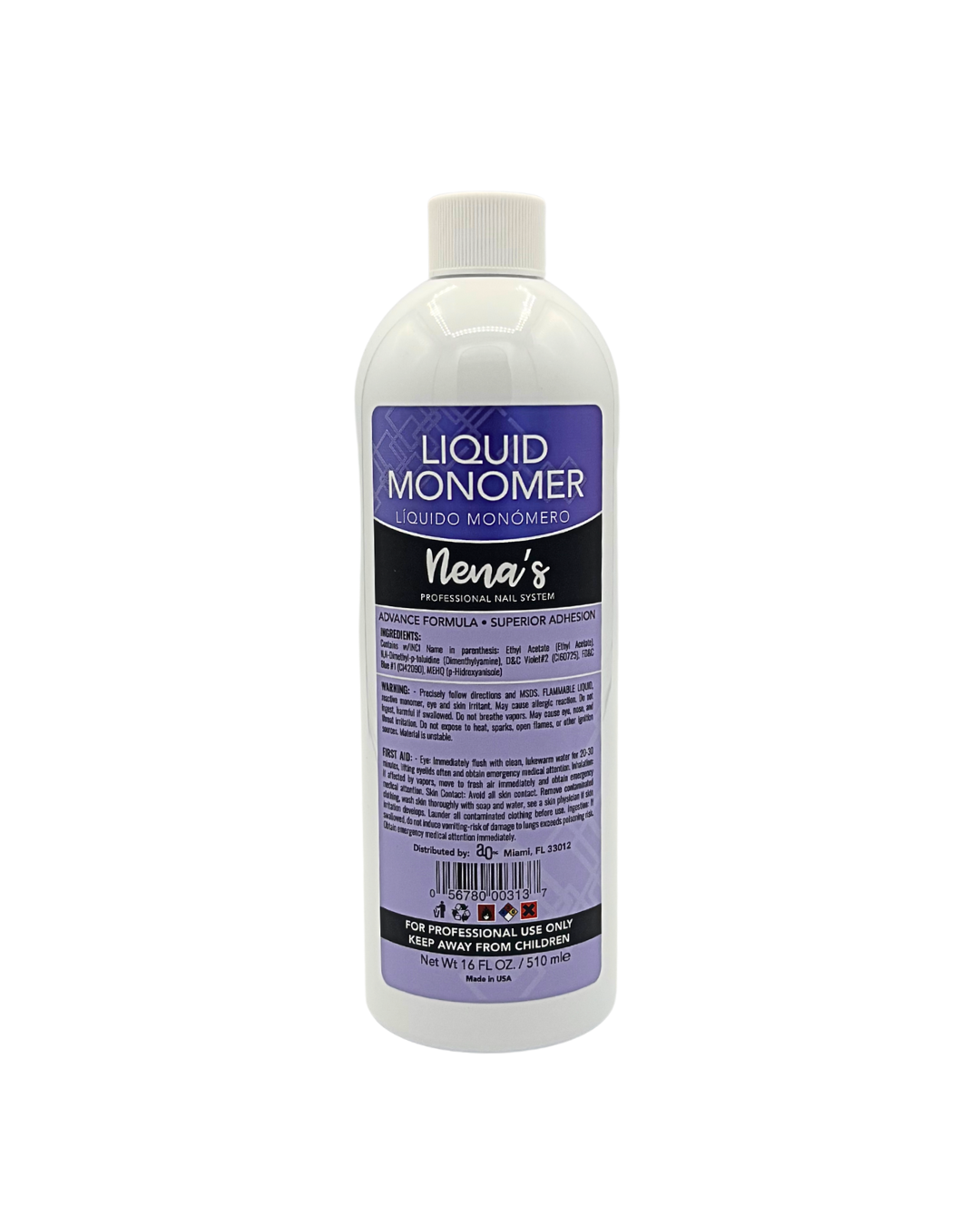 Nena’s Nails Monomer Liquid 16 oz