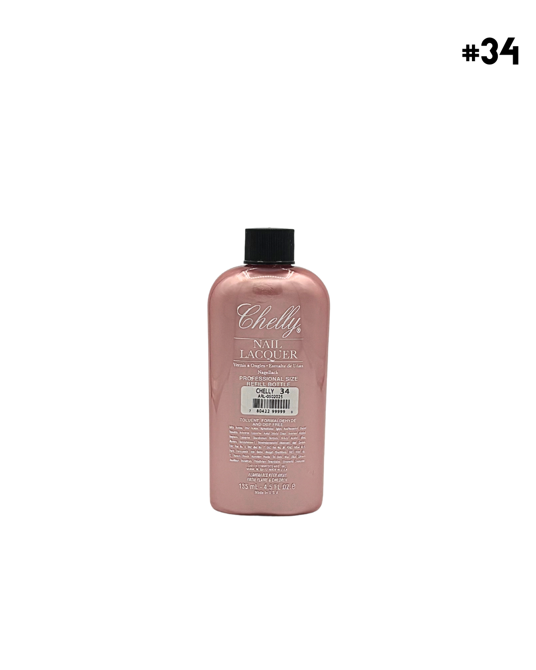 Chelly Regular Nail Polish 4.5 Oz 33 Colors