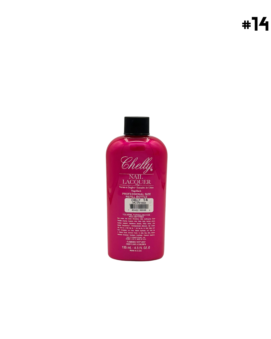 Chelly Regular Nail Polish 4.5 Oz 33 Colors