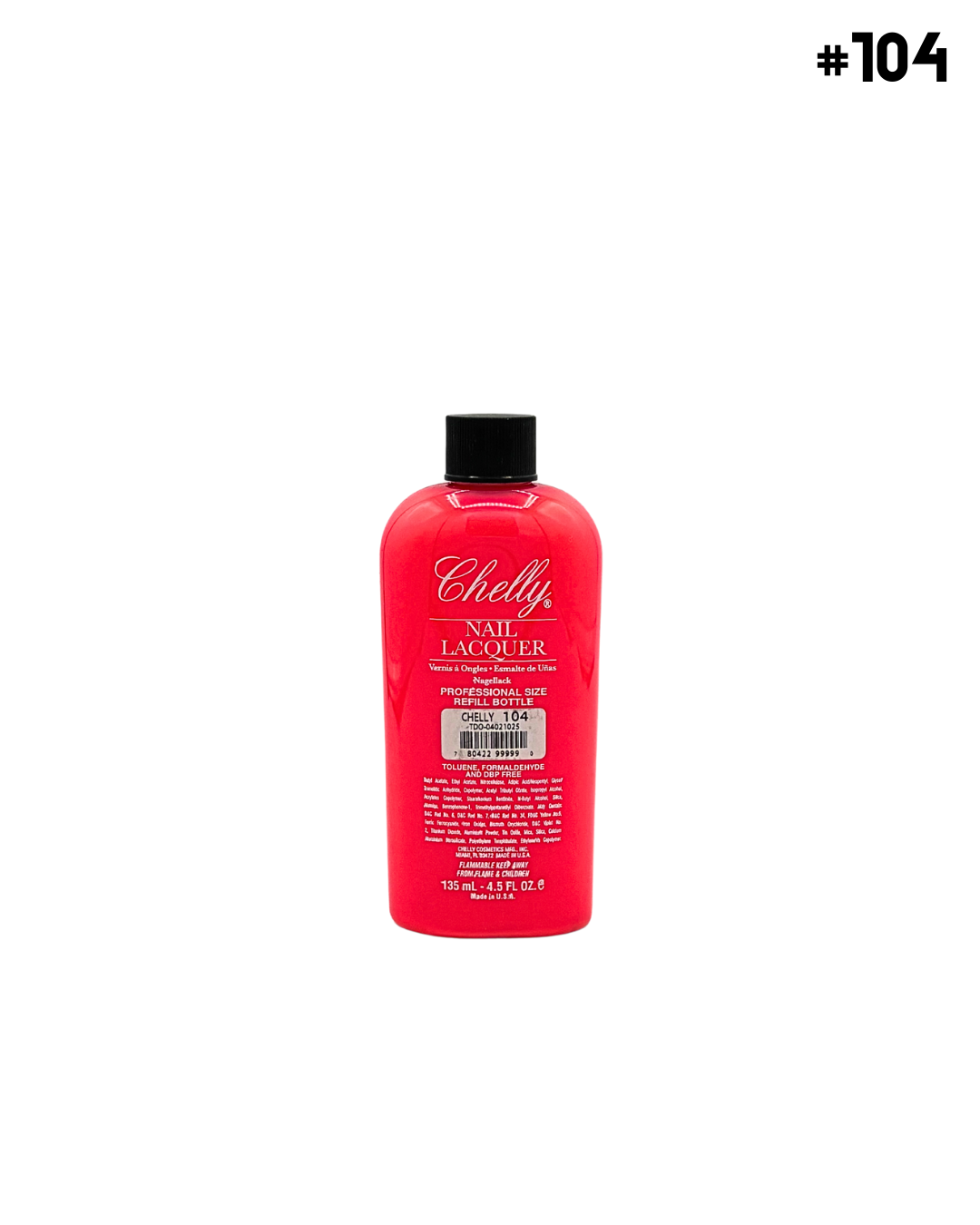 Chelly Regular Nail Polish 4.5 Oz 33 Colors