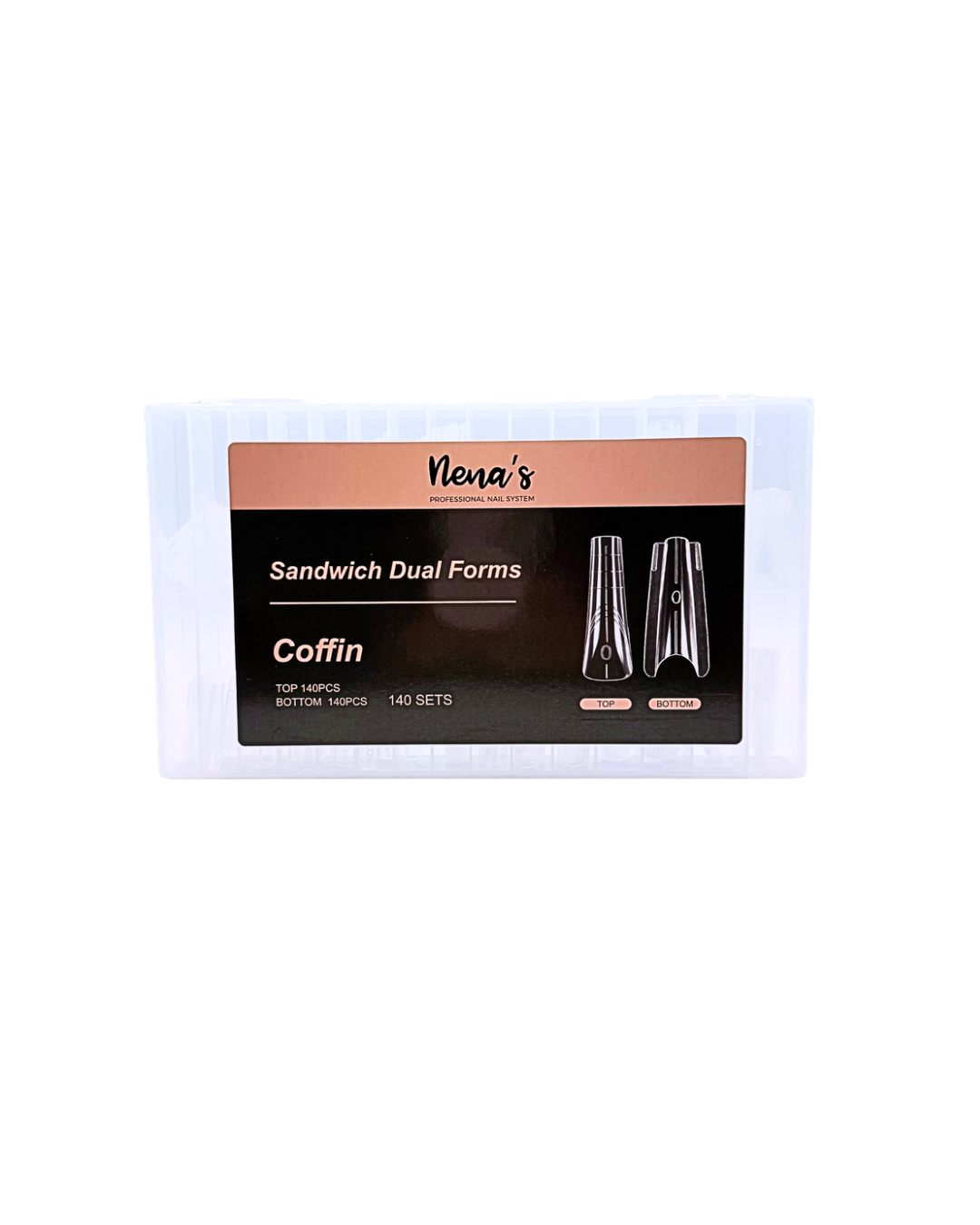 Nena’s Nails Sandwich Dual Forms – Top & Bottom (120 Sets)