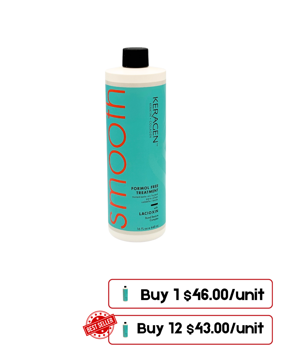 Keragen Brazilian Blowout Keratin Treatment – 16 Oz