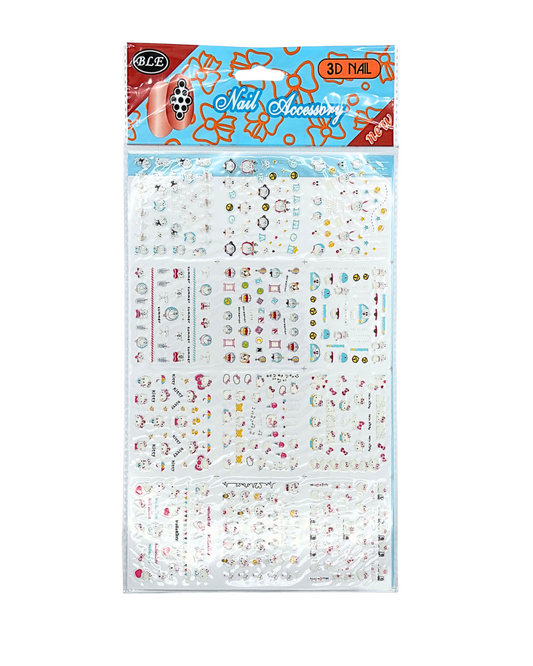 Nail Stickers 3D and Water