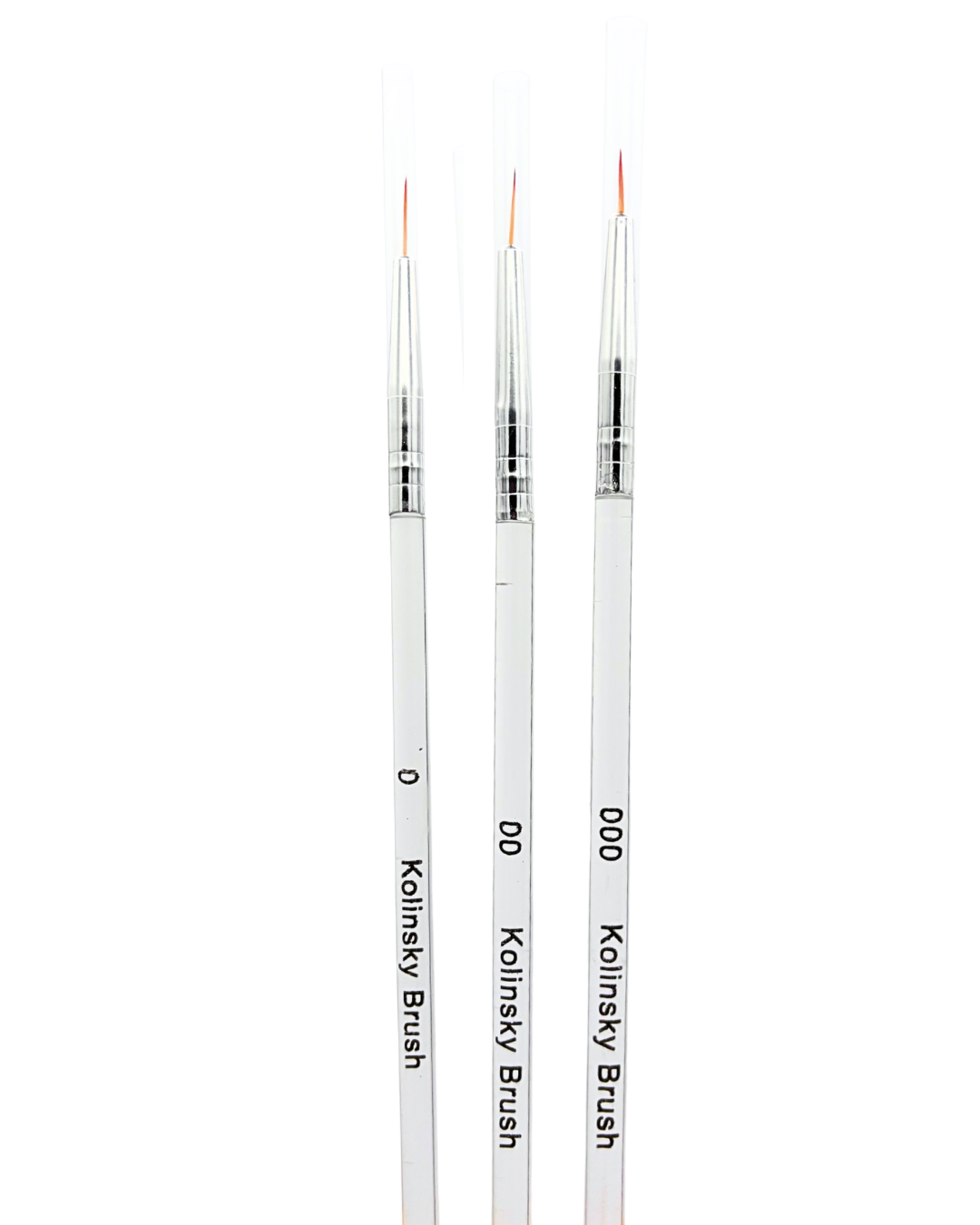 Nail Art 3-in-1 White Liner Brush Kolinsky