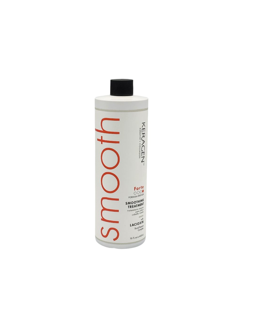 Keragen Brazilian Smoothing Keratin Hair Treatment | Sulfate-Free Blowout System for Dry, Damaged, Curly, or Frizzy Hair | Forte Formula | Medium to Coarse Hair | 16 Oz