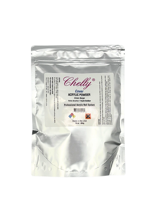 Chelly Acrylic Powder Cover – 1 lb | Rose, Nude, Beige, Blush Pink Sheer, White, Medium Pink, Pink Sheer, Clear Sheer