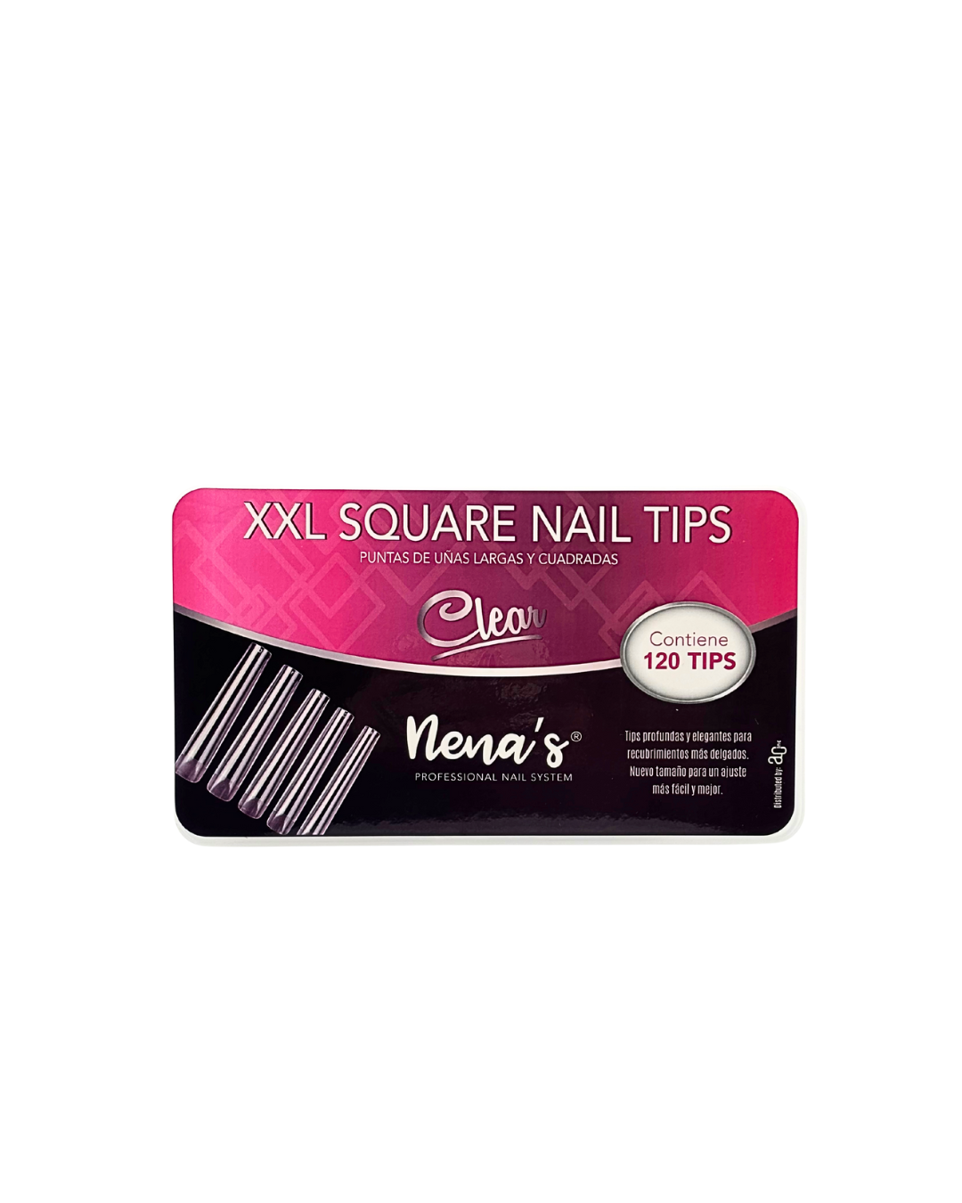 XXL Square Clear Nail Tips