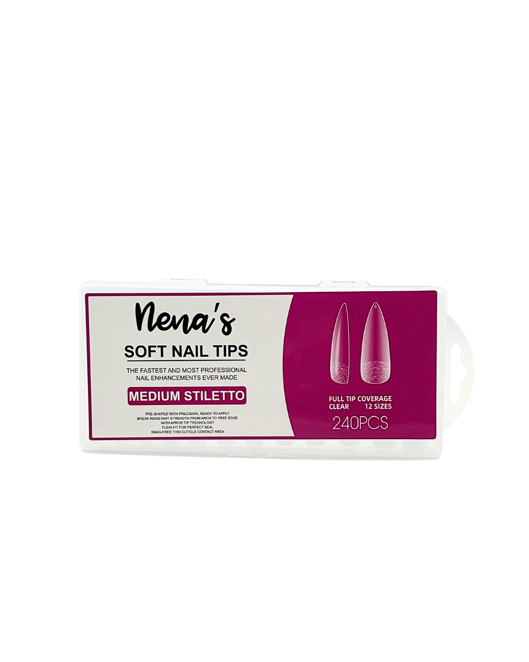 Nena’s Nails – Soft Gel Medium Nail Tips (240 pcs)