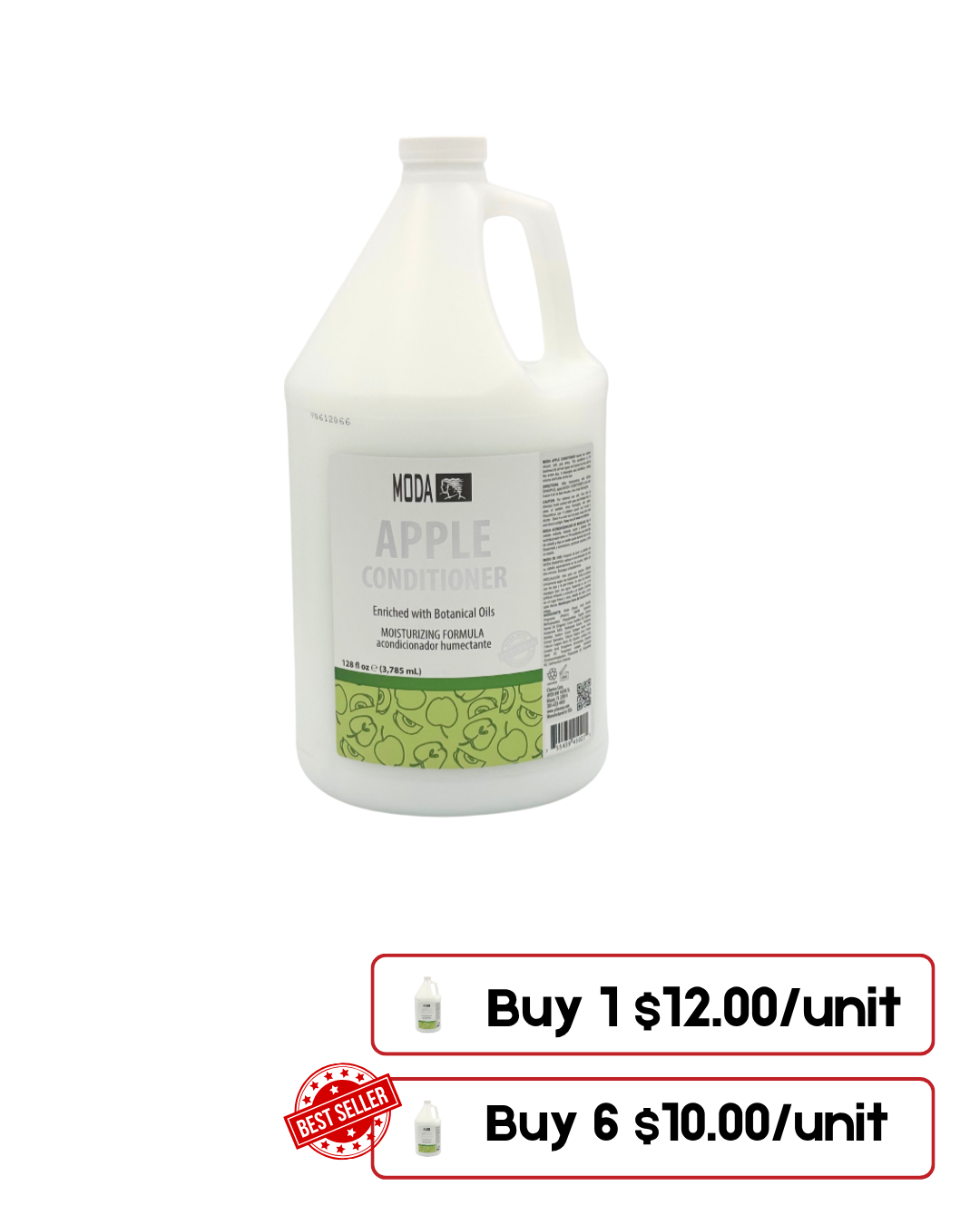 Conditioner 128 oz – Aloe Vera, Apple, & Honey Almond