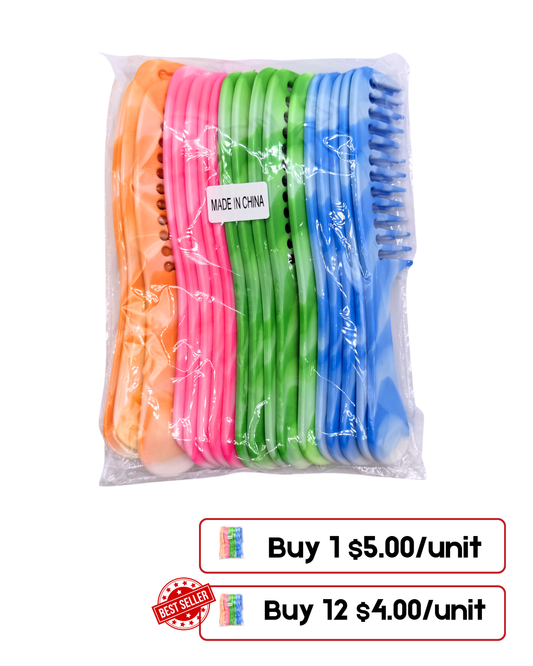 Colorful Hair Combs Set – 20 Pack Slim & Fine Styling Combs (2 Styles)