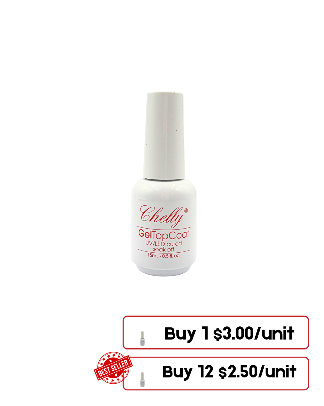 Chelly Top Coat Gel – 15 ml