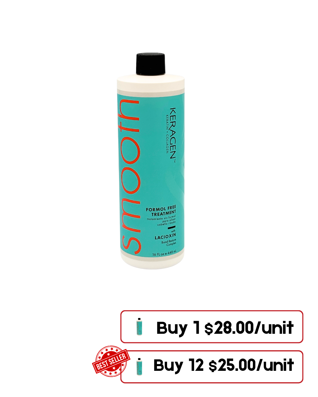 Keragen Brazilian Blowout Keratin Treatment – 16 Oz