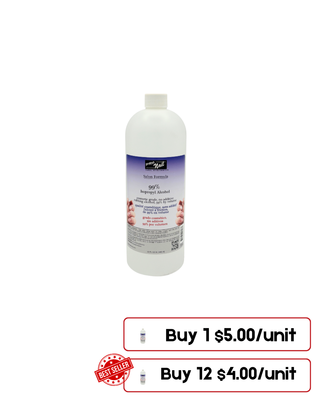 99% Isopropyl Alcohol – 32 oz