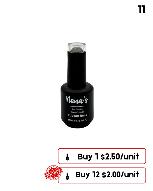 Nena's Nails Rubber Base Gel 15 Ml Colors