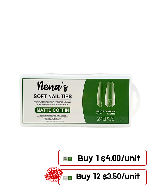 Nena’s Nails – Soft Gel Medium Nail Tips (240 pcs)