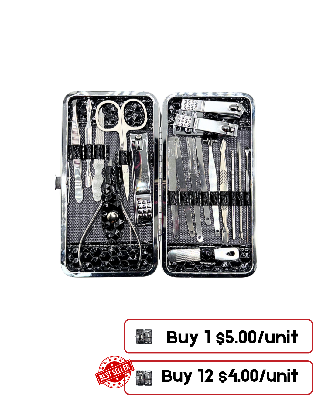 Professional Stainless Steel Nail Care Set