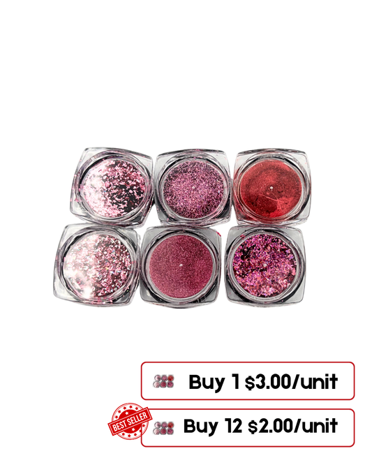 Mix 6 Effects Powder – Versatile Nail Art Pigment Set