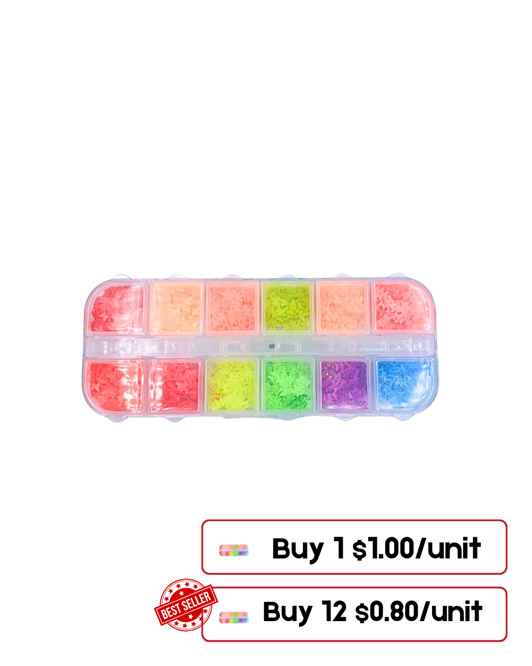 Small Encapsulated Nail Art Decorations – Delicate 3D Designs