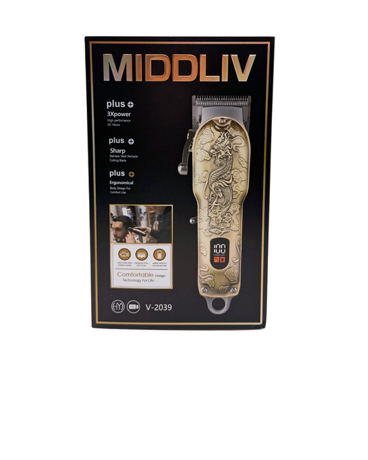 Dragon Large Professional Hair Trimmer – Rechargeable T-Blade Clipper with Metal Body