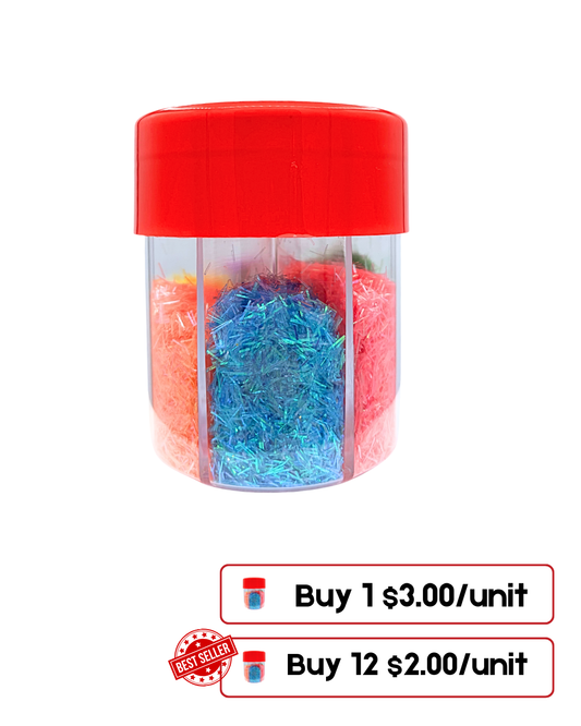 Nail Art Glitter Grass Decoration Jars