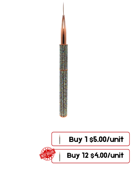 Interchangeable Liner Brush Pen – 4 Replaceable Brush Tips