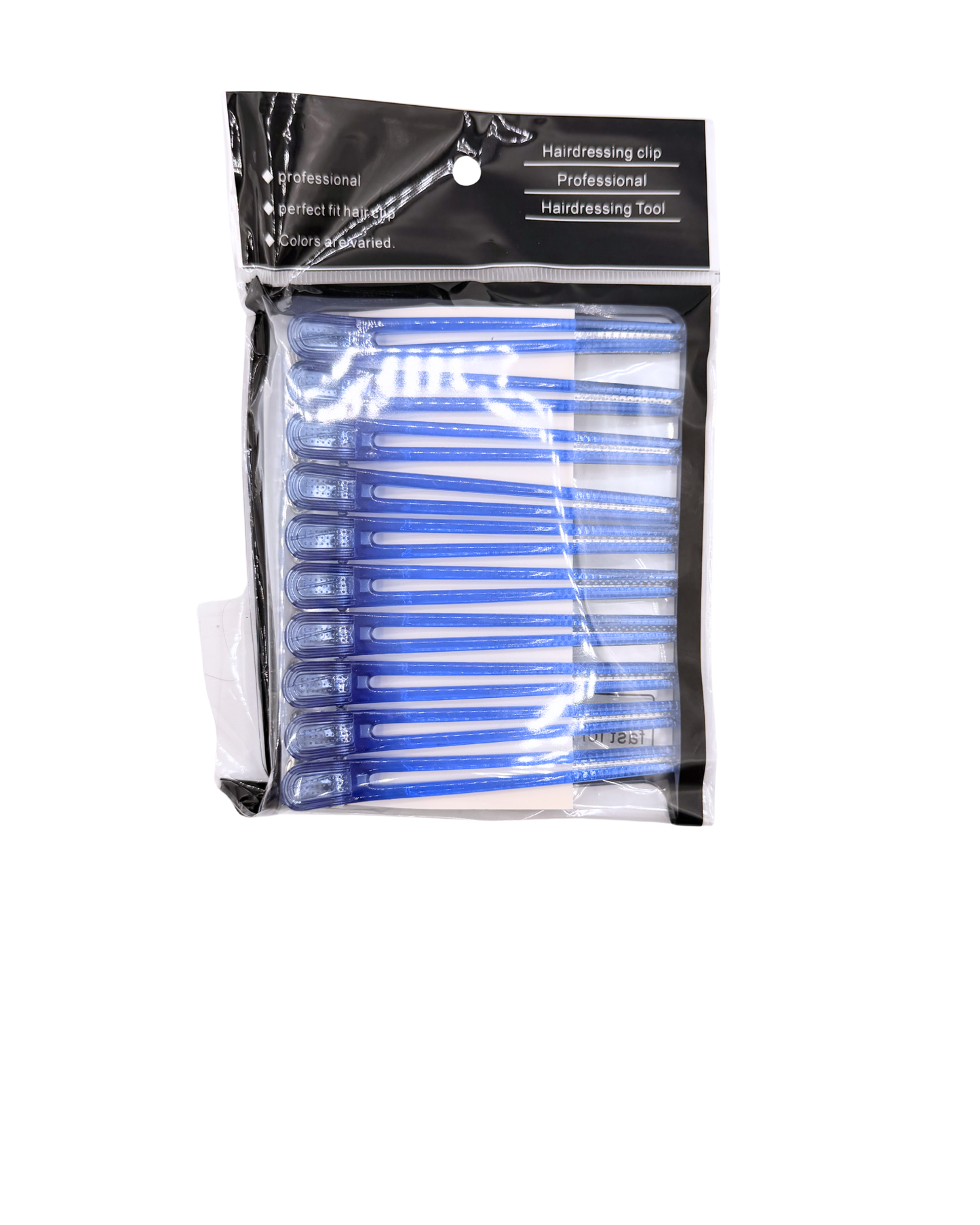 Glow in the Dark Hair Clips – 10 Pack Fluorescent Sectioning Clips for Styling