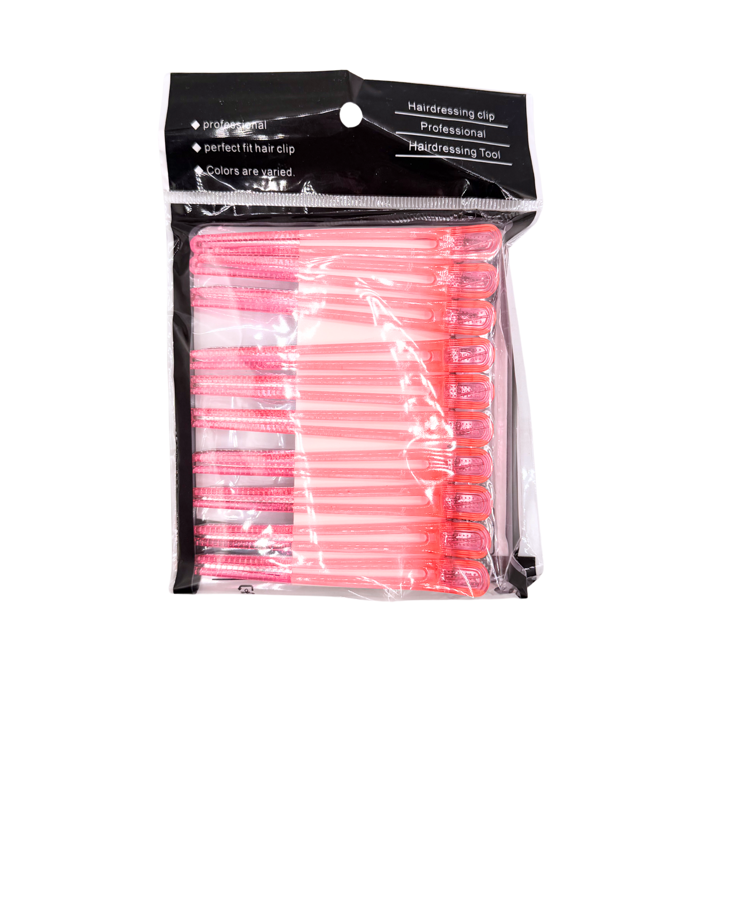 Glow in the Dark Hair Clips – 10 Pack Fluorescent Sectioning Clips for Styling