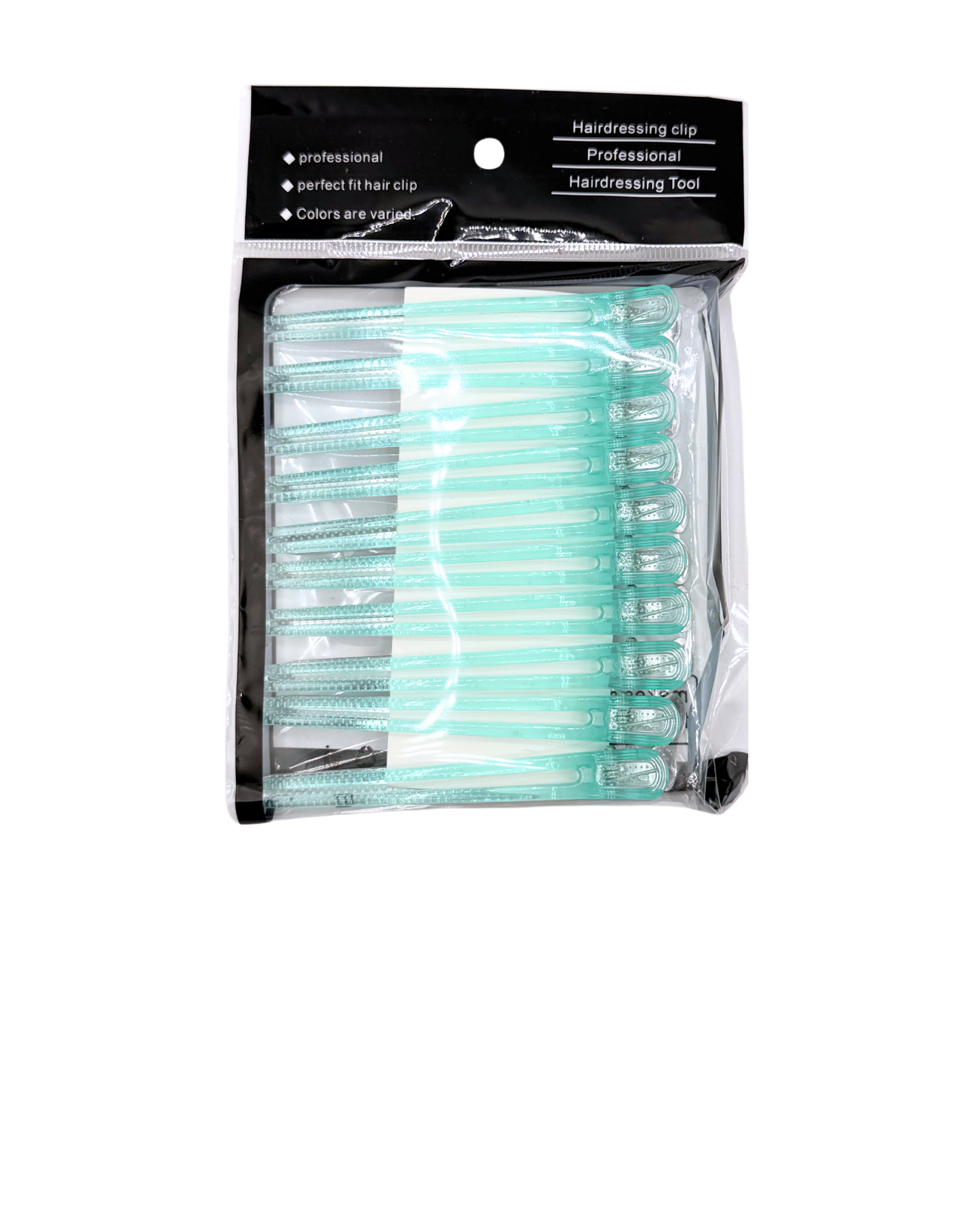 Glow in the Dark Hair Clips – 10 Pack Fluorescent Sectioning Clips for Styling
