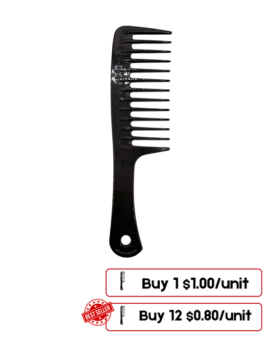Basic Black Hair Comb – Individual Professional Styling Comb