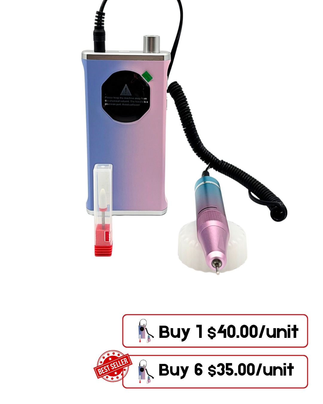 Rechargeable Nail Drill M40 UV-401