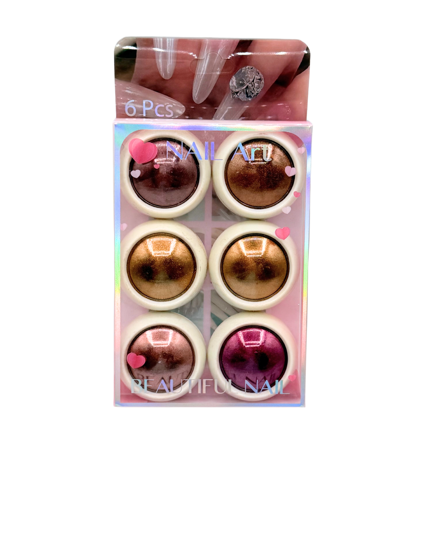 6-in-1 Mirror Chrome Nail Powder – Professional Mirror Effect for Nails New Ones!!