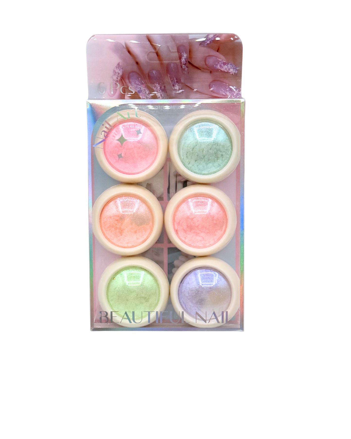 6-in-1 Mirror Chrome Nail Powder – Professional Mirror Effect for Nails New Ones!!