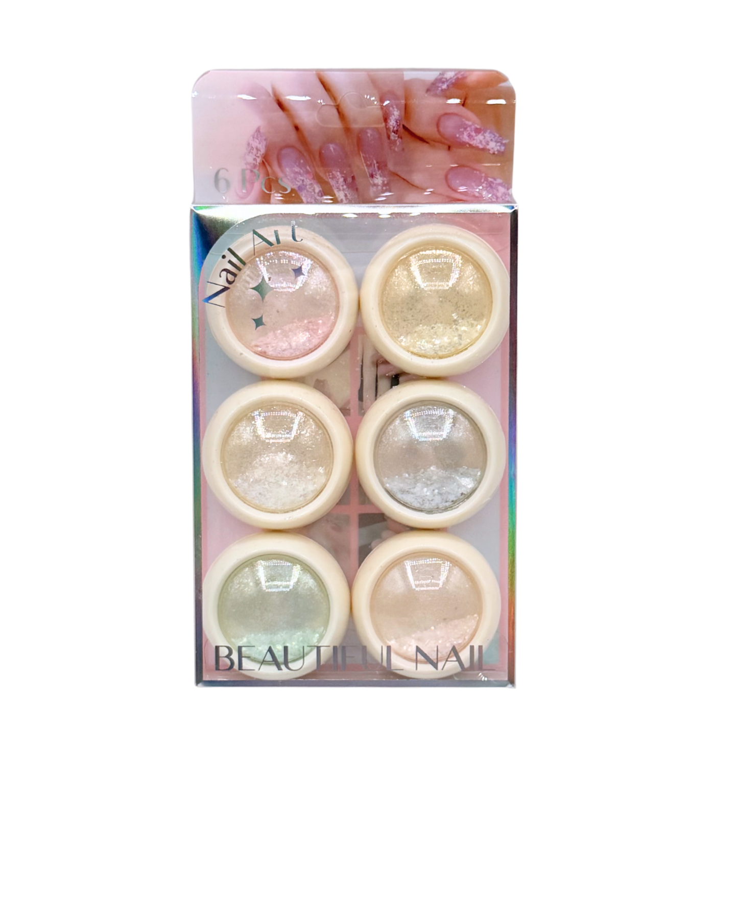 6-in-1 Mirror Chrome Nail Powder – Professional Mirror Effect for Nails New Ones!!